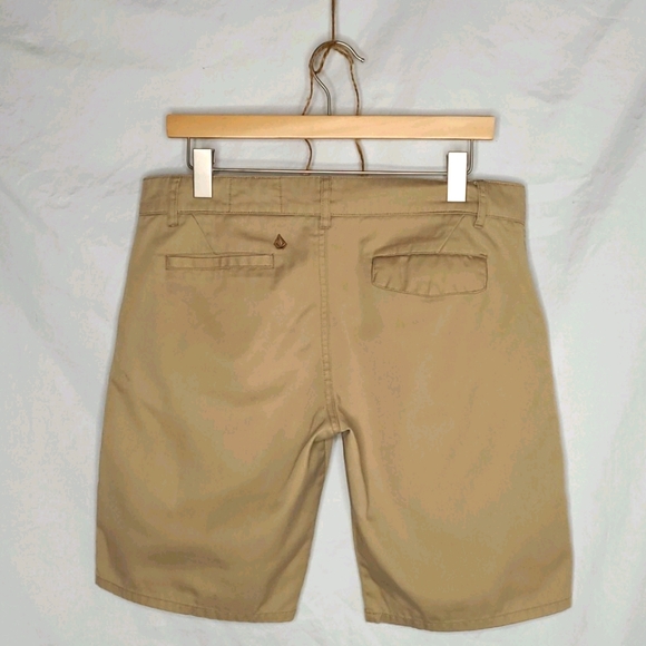 Volcom Khaki Board Shorts - Picture 2 of 3